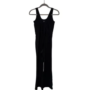 Old Navy Women's PowerSoft Go-Dry Black Flare Leg Jumpsuit XS thumbnail 9