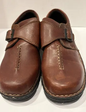 Eastland Syracuse Brown Leather Mary Jane Comfort Shoes Women’s 8W Wide EUC thumbnail 1
