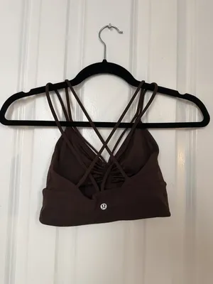 Lululemon Brown Strappy Crossback Bra thumbnail 5