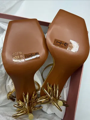 Cult Gaia Sunella Sandal Gold Color Size 39 EU/ 9 US thumbnail 6