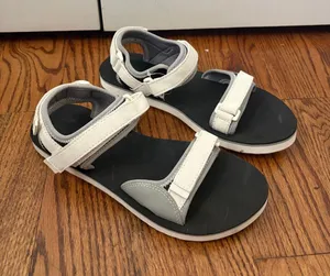Vans Tri-Lock Suede White Black Sandals Women's Size 9 New without Tags thumbnail 1