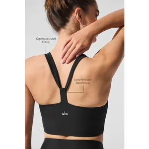 Alo Airlift Sleek Bra Tank Top Black Small thumbnail 2