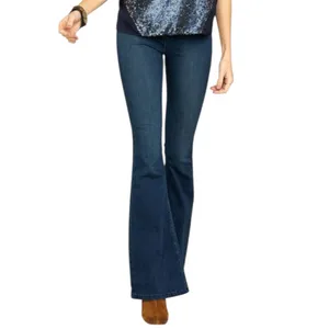 Free People Women’s Size 30 Dark Blue 61855 Pull On Flare Leg 2 Pockets Jeans thumbnail 3