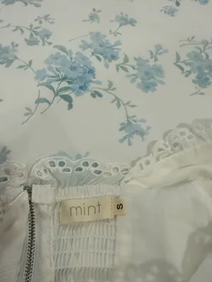 White Milkmaid Crop Top Adjustable Sleeves thumbnail 6