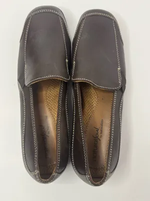 Natural Soul By Naturalizer 'Camelia'Brown Leather Loafers Size 7M thumbnail 3