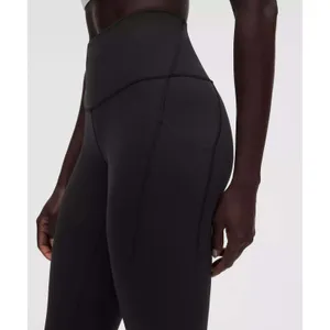 Lululemon Wunder Train High-Rise Tight with Pockets 25" Black Size 10 thumbnail 2