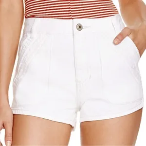 Free People Sweet Surrender White Jean Shorts thumbnail 1