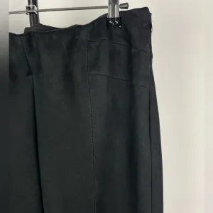 Zara Basic Black Faux Suede Tapered Ankle Zip Mid Rise Elastic‎ Waist Leggings thumbnail 2