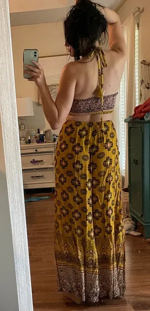 mariabelle yellow mustard jumpsuit thumbnail 1