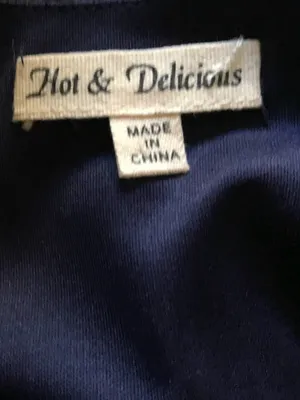 Hot & Delicious Navy Multicolor ‘Show me the Ropes’ Print Dress Sz S/M thumbnail 6