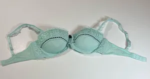 Victoria's Secret Blue Lace Bra thumbnail 1