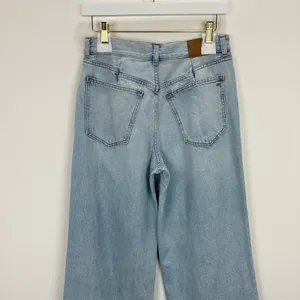 Madewell Superwide Leg Jeans Cather Wash Button Front Blue High Rise US 26 NWT thumbnail 10