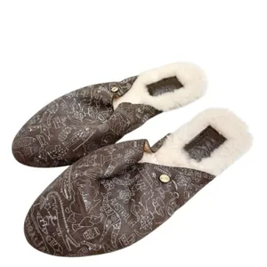 Australia Luxe Doodle Mules Size 5 Brown Leather Shearling Winter Slides NEW‎ thumbnail 2
