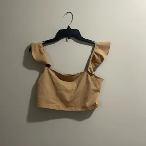 Free People Little Flirty Duo Crop Tan Size Medium thumbnail 2