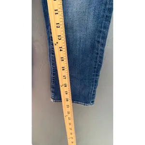American Eagle Vintage Y2k Artist‎ Crop Capri Jeans Womens 2 Mid Rise Denim thumbnail 5