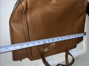 Nine West Cognac Brown Structured Tote thumbnail 9