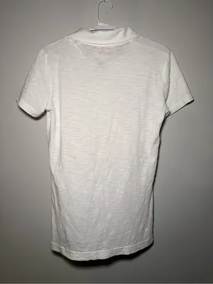 Lilly Pulitzer White Button-Placket Polo Top Women’s M thumbnail 6