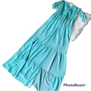 ✨ Red Dress Boutique ABOVE AVERAGE AQUA STRIPE MAXI DRESS✨ thumbnail 11