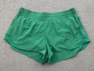 Lululemon Hotty Hot Shorts High Rise 2.5" Kelly Green Athletic Women's 12 thumbnail 1