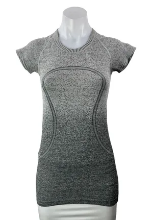 Lululemon Swiftly Tech 2.0 Gray Short Sleeves Ombre Athletic Tee T-shirt Top M thumbnail 1