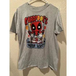 NWOT Marvel Deadpool's Nerdy Thirty 30th Anniversary Funko Pop! Graphic Tee L thumbnail 2