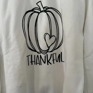 Thankful Thanksgiving Crewneck Sweatshirt NWT thumbnail 2