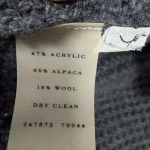 Ann Taylor Size-S Women Open Cradigan Wool Blend‎ Dark Grey thumbnail 5