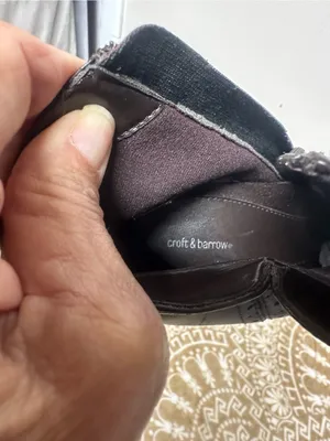 croft & barrow Dark Brown Leather Ankle Booties with Low Block Heel thumbnail 10
