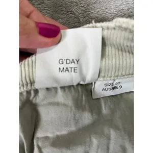 Rolla’s East Coast Flare Corduroy Pants Seagrass Green High Rise Size 27 Y2K thumbnail 8