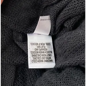 Sheer Lightweight Shrug Size Small Black Cardigan Dark Fairy Emo Indie Sleaze thumbnail 7