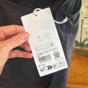 Lululemon Wundermost Square Neck Bodysuit Nulu Black Thong NWT M thumbnail 4