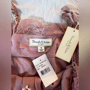 Gold‎ and Pink Sequin High Low Sundress thumbnail 6