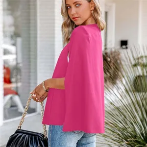 ZARA CAPE BLAZER JACKET W/ SLITS BLOGGERS pink NEW thumbnail 4