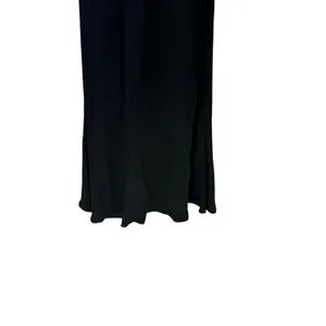 Ali & Jay Black Satin Cold Shoulder Flutter Sleeve V-Neck Maxi Gown Dress thumbnail 7