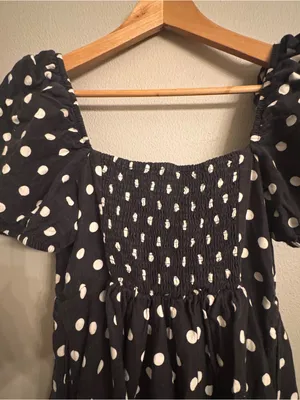 CAMILA‎ COELHO Polka Dot Puff Sleeve Dress thumbnail 2