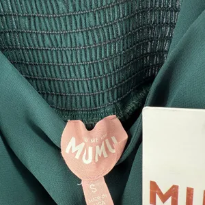 SHOW ME YOUR MUMU Bridesmaid Dress Size Small NWT Claire Midi Wedding Green thumbnail 5