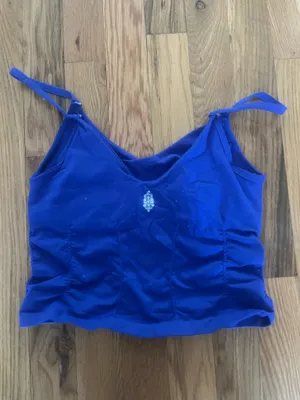 Free People Blue Athletic Tank thumbnail 2