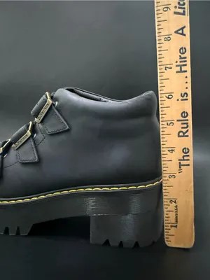 DR. MARTENS Coppola Black Leather Platform Ankle Boots Buckle Women’s Size 9 US thumbnail 11