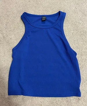 SheIn Blue Cropped  Tank thumbnail 1