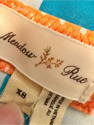 Meadow Rue Anthropologie Blue Medallion Print Layered Tank‎ Top XS thumbnail 3
