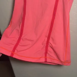lululemon wholehearted striped NEON orange & red striped tank thumbnail 4
