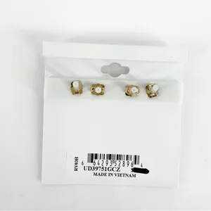 NWT AJOA Lala 2‎ Pack Gold Stud Earrings Minimalist thumbnail 4