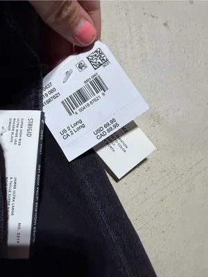 American Eagle NWT super high rise ultra Wide Leg Jeans rocker Black 2 long thumbnail 10