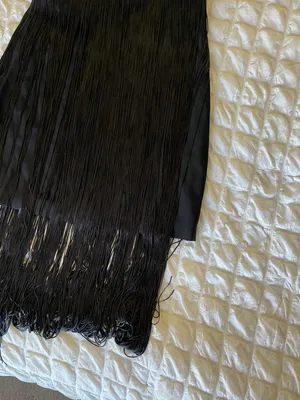 Rikki Black Fringe Flapper Dress thumbnail 8