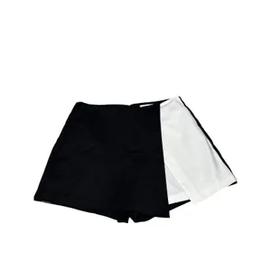Superdown Revolve NWOT Aaleyah Colorblock Wrap Skort M Black White Skirt Shorts thumbnail 3