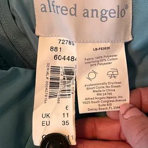 Alfred Angelo Seafoam Green Chiffon Prom Bridesmaid Dress Size 6 thumbnail 6