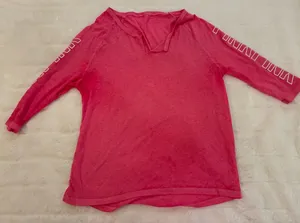 PINK - Victoria's Secret Women’s Brand 3/4 inch Sleeve Pullover Top Size Large thumbnail 1