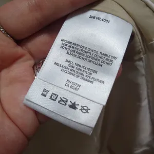 Columbia Long Down Puffer Winter Jacket in Cream thumbnail 7
