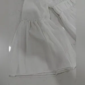 Elegant White Flowy Dress thumbnail 6