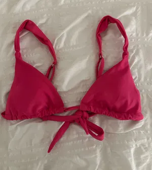 H&M Hot Pink Bikini Top  thumbnail 1